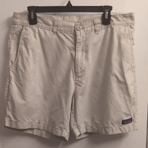 Patagonia Men's Organic Cotton/Hemp Khaki Shorts Size 34 Hiking Gorpcore